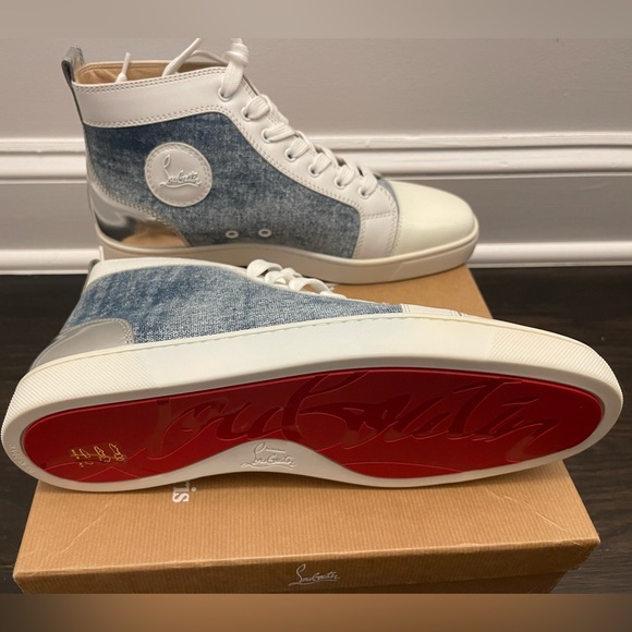 Christian Louboutin ‘Louis Flat Patent/Jean/Specchio’ High Top - Picture 9 of 11